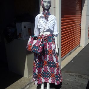 3 pcs skirt,purse,scarf set ...shirt not incl.